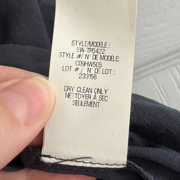 Helmut Lang Draped Sleeveless Top in Blue, size XS - Picture 5 of 6